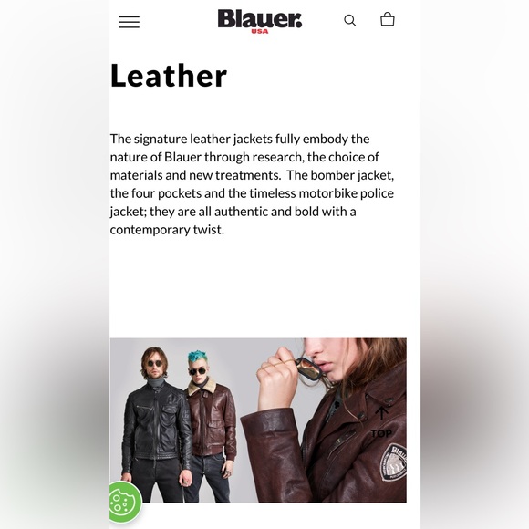 🇺🇸 Blauer luxurious café racer leather jacket. - Picture 9 of 14